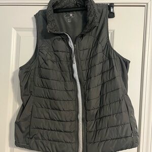 Tangerine Gray Double Zipper Vest